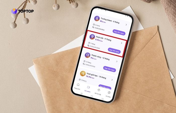 Gói sinh lời 8.5% tại Hũ Tiết Kiệm Số TopTop là giải pháp tích lũy vừa an toàn, vừa dễ bắt đầu